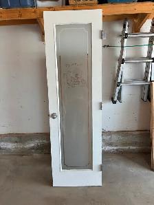 Pantry door for sale (24"x80") Solid oak under the white paint