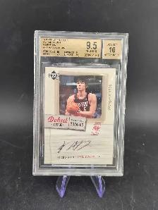 Ha Seung-Jin 2005 Upperdeck Debut Ink Beckett Graded 9.5