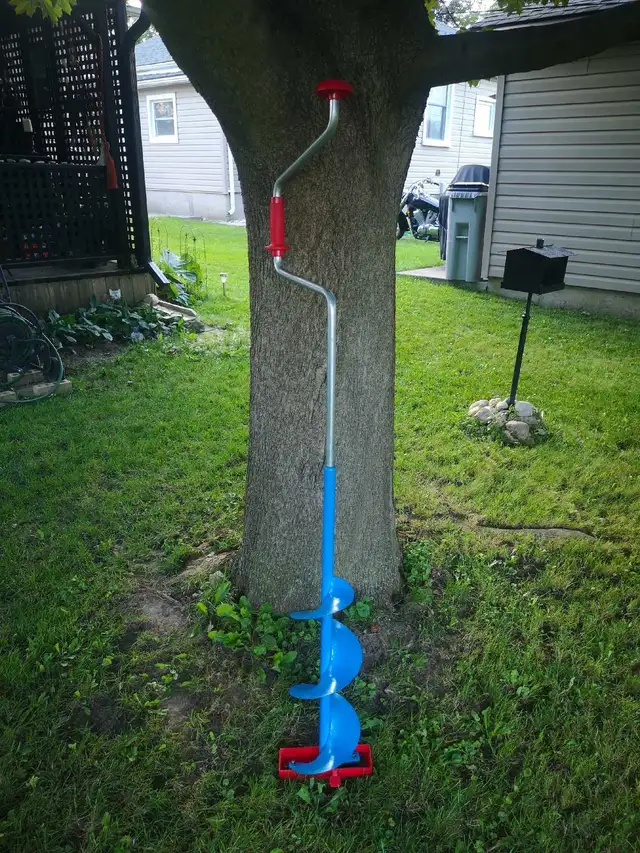 Swedish Bore Manual Ice Fishing Auger - Mint Condition