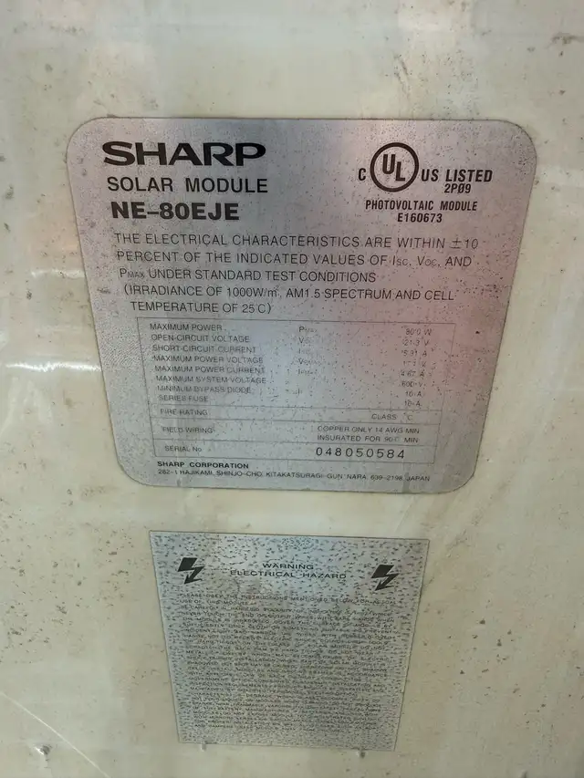 Solar panels