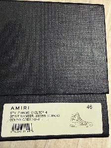 AMIRI Skel Top Hi — Grey/White — Size 46 / US 13 — Brand New - Photo 5