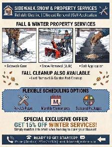 Snow Removal and Fall Cleanup