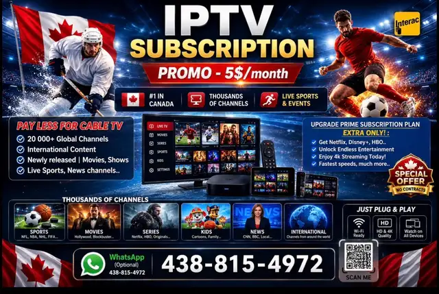 PROMO - 5$ MONTH TV box Plan 4k