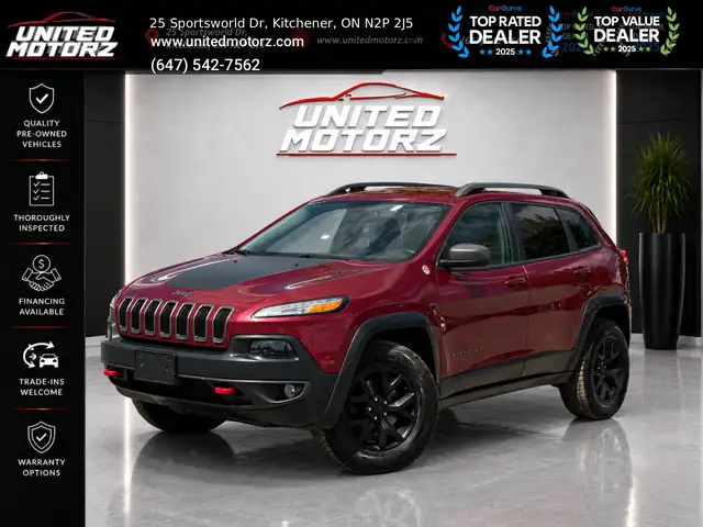 2016 Jeep Cherokee Trailhawk 4dr AUTO 44 3.2L 6cyl~SAFETY CERTI