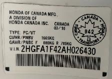 2010 Honda Civic DX-G 256 KM CERTIFIED-WARRANTY - Photo 15