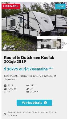 Roulotte à vendre en liquidation sur unités en inventaire. - Photo 8