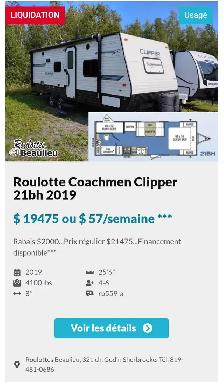 Roulotte à vendre en liquidation sur unités en inventaire. - Photo 11