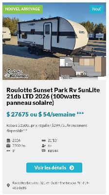Roulotte à vendre en liquidation sur unités en inventaire. - Photo 19