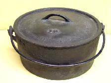 ANTIQUE CHAUDRON DE FONTE