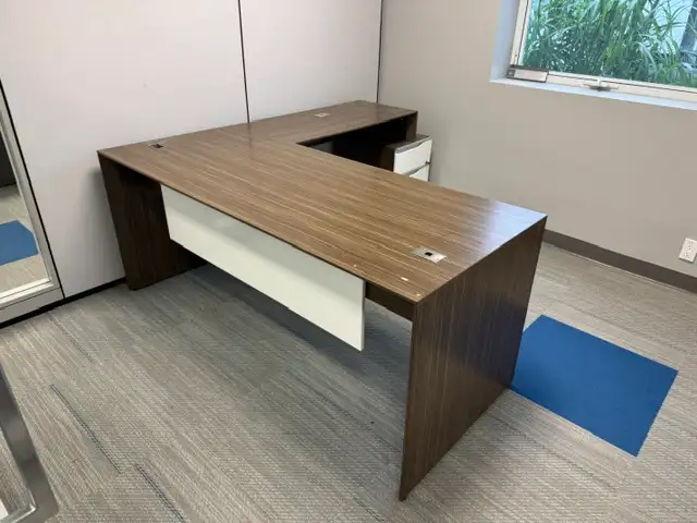 Desks/ Modern L-Shape by Lacasse 6x6 $599.99 excellent condition