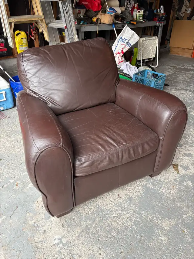All leather Canadian made chair