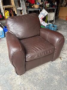All leather Canadian made chair