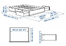 Base de lit Nordli (Ikea) Queen - Photo 3