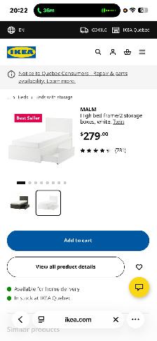 Matelas et base de lit simple - Photo 2