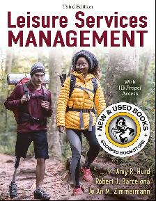 Leisure Services Management 3rd Edition Hurd 9781718213432