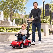 Toddler Lamborghini Aventador Style Push Cars, Detachable Handle