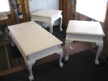 1 Coffee table and 2 end tables
