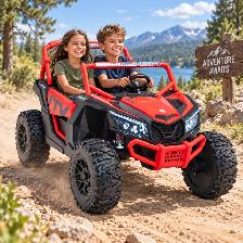 Big Kids XXL 24V 14AH 320W UTVs, 15KM, Rubber Tires, 2 Seats, RC