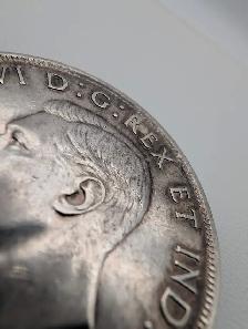 (B10126) 1939 Canada Silver Dollar Royal Visit Parliament .80... - Photo 4