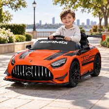 Kids Sportscars Mercedes Benz GT3, Rubber Wheels, Bluetooth, RC