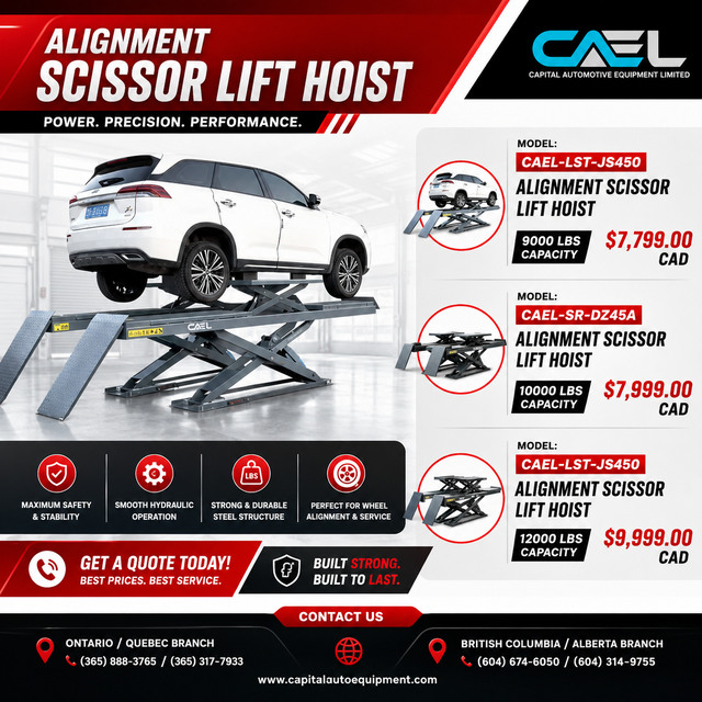 New CAEL Alignment Scissor lift –  Certified &Warranty &Finance