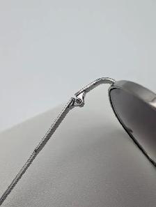 (B8161) True Religion Gunmetal Aviator Sunglasses Grey Gradie... - Photo 6