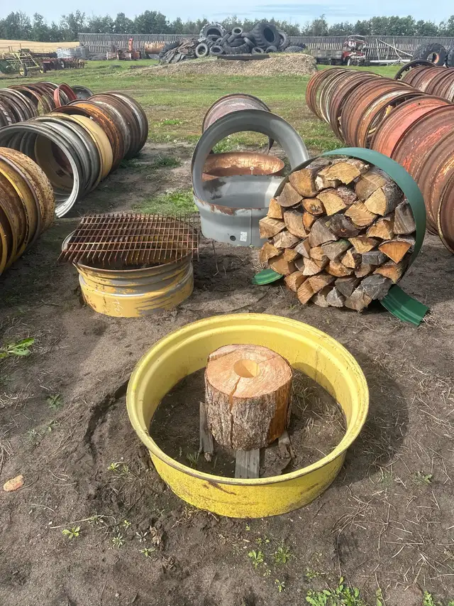 Fire Pit Rims and Wood Holders