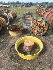 Fire Pit Rims and Wood Holders