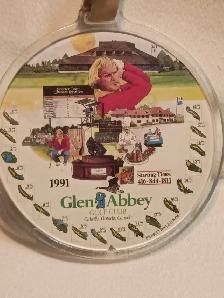 Golf Bag Tag from 1991 Glen Abbey Open in Oakville, Ontario