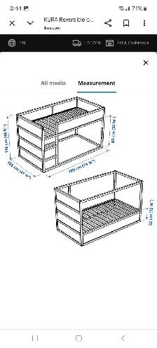 IKEA KURA kids bed - Photo 3
