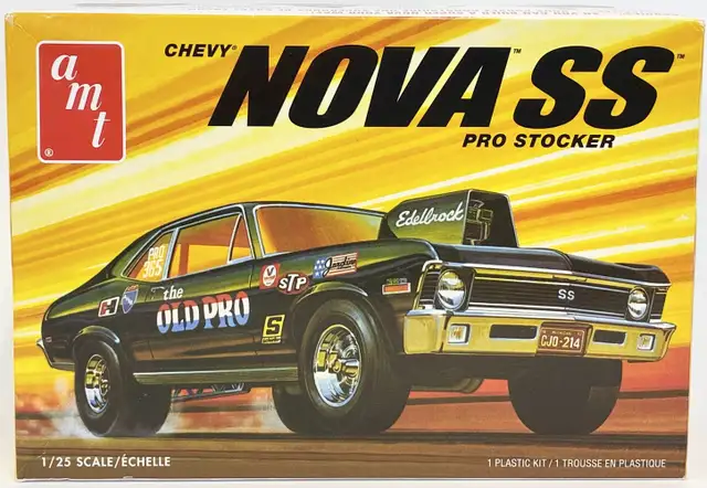 AMT Chevrolet Nova SS Old Pro 1:25 Scale Model Kit COMPLETE
