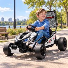 Kids Electric Rechargeable 14Km/H Go Karts, 24V/7AH, Bluetooth