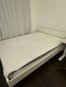 MOVING TODAY - IKEA Queen Bed Frame   Mattress | $100