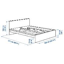 MOVING TODAY - IKEA Queen Bed Frame   Mattress | $100 - Photo 4