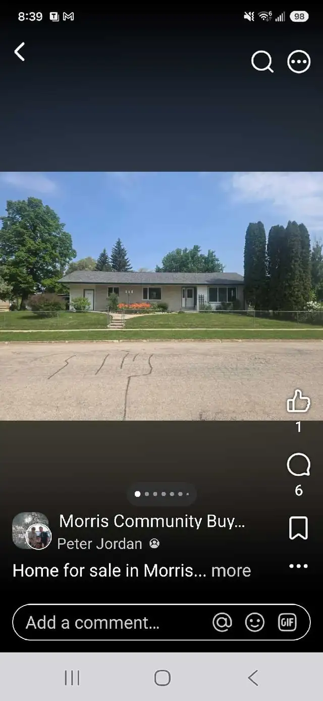 Home for sale in Morris Manitoba