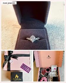 1CT Moissanite Ring | GRA Certified |18K Gold Plated Silver - Photo 2