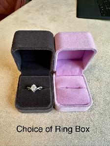 1CT Moissanite Ring | GRA Certified |18K Gold Plated Silver - Photo 4