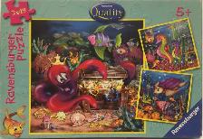 )Casse-tête RAVENSBURGER 3x49 (5 ) Au fond des océans (à Sillery