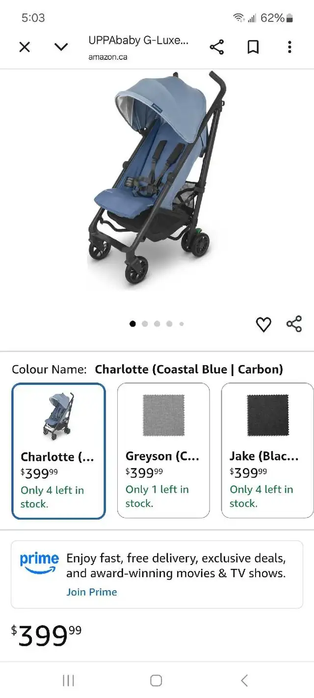 Uppababy G LUXE Travel Stroller