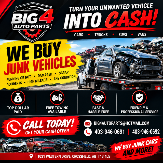 CASH FOR CARS JUNK CAR REMOVAL SCRAP VEHICLES