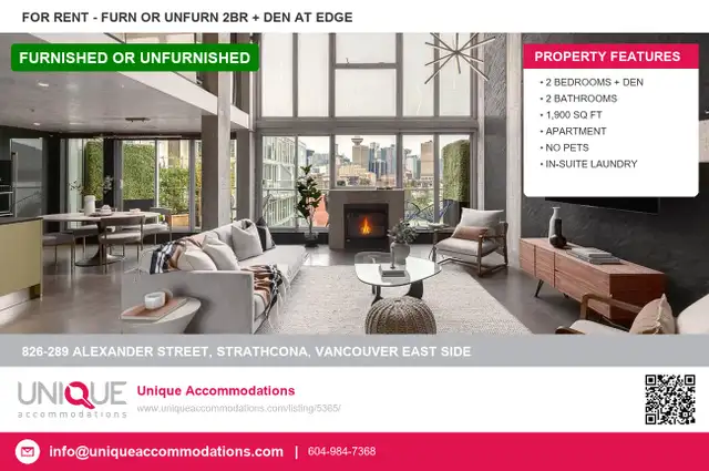 ID:5365 Stunning 2 bedroom loft