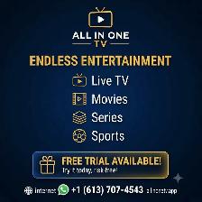 ALL IN ONE TV- 4K TV SERVICE WORLDWIDE