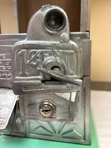 ANTIQUE 1920's/1930's NORRIS 'THE MASTER' 1 c VENDING MACHINE - Photo 4