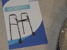 Adjustable Aluminum Walker with 2 Front Wheels, BRAND NEW - Photo 5