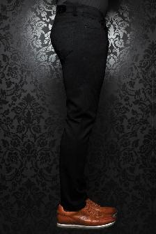 Pantalon super extensible AU NOIR Homme 34-34 x30 po long. jambe - Photo 2