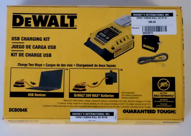 DeWalt USB Charging Kit DCB094K (33222073)