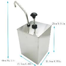 304SS Sauce Pump Single Squeeze Condiment Dispenser 25L 020280 - Photo 9