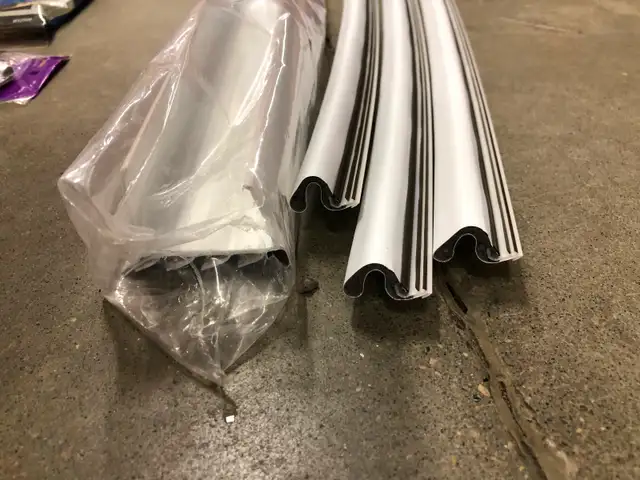 weather stripping, stop cold air in. door closing problem we can