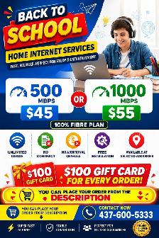 Affordable fibre home internet | 'Back to School '