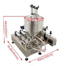 2 Head 8mm Nozzle Fully Automatic Paste Filler Machine 160381 - Photo 7